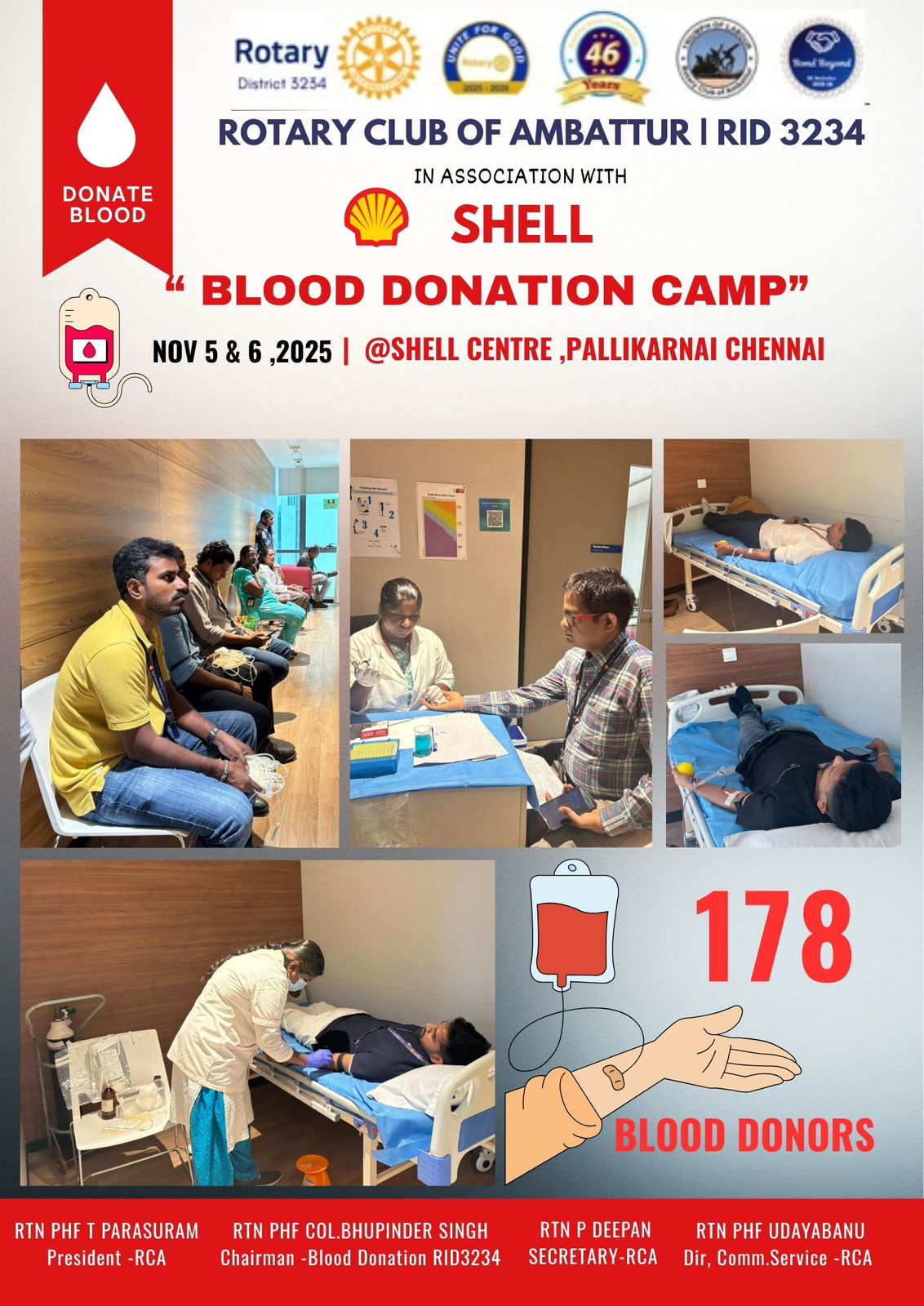 Together for a Cause: Blood Donation Camp at Shell Centre, Pallikaranai